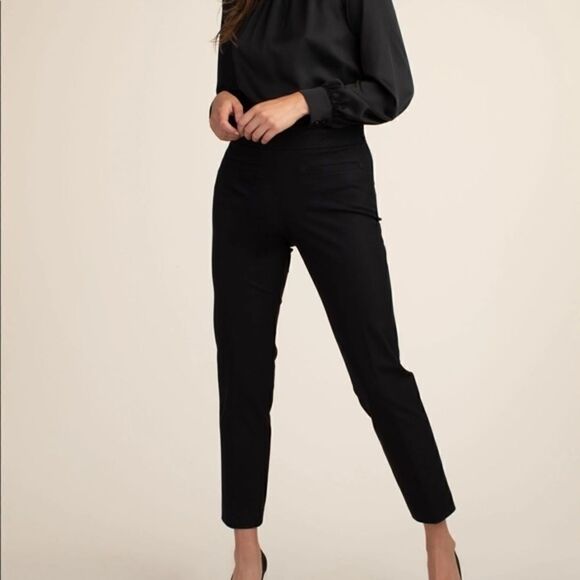 Trina Turk Montebello Black Crop Pants Size 14 - Picture 2 of 11